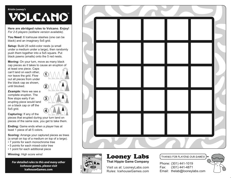 Looney Labs brochure (inside).