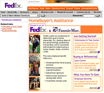 Fannie Mae with FedEx.